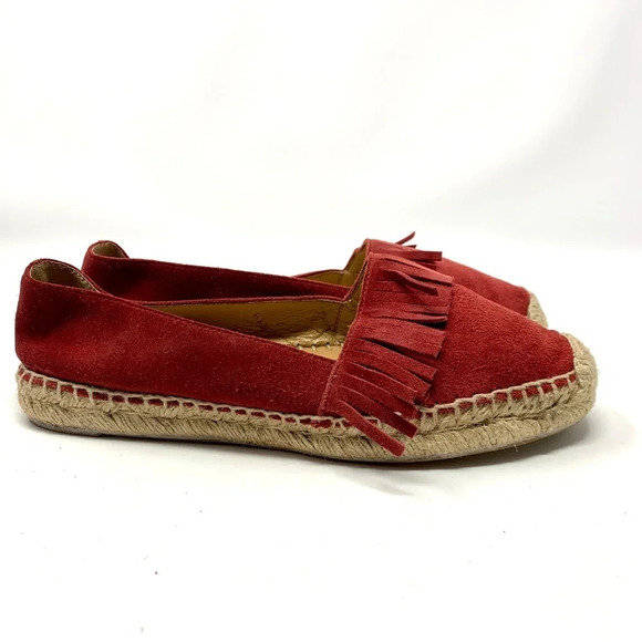 Marc Fisher LTD Cathy‎ Fringe Espadrille Flat Red - Picture 5 of 8